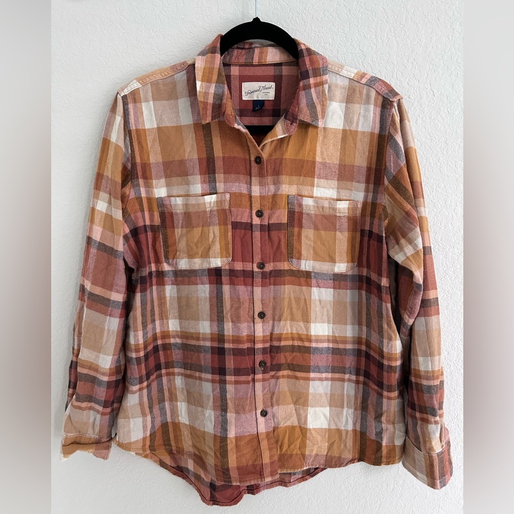 Universal Threads Orange Flannel
